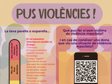 Nou recurs comú contra les violències masclistes: la Mancomunitat presenta la campanya “PUS VIOLÈNCIES!”