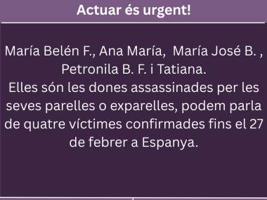 🟣 Nous casos de violència masclista – Febrer 2026