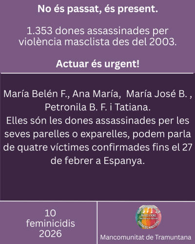 🟣 Nous casos de violència masclista – Febrer 2026